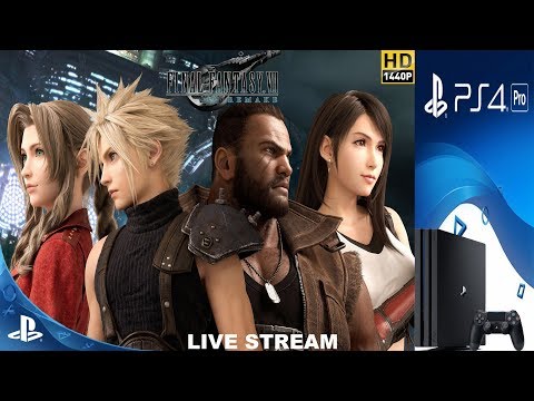 Final Fantasy 7 Remake 1440P Live Stream | PS4 Pro