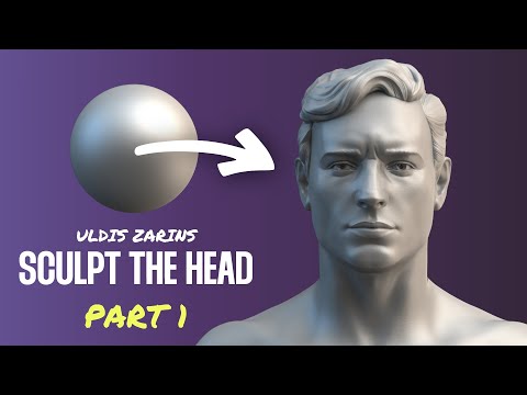 Sphere to Helmet Head – #1 Sculpting the Head Tutorial
