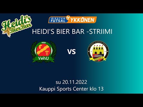 LIVESTRIIMI: VehU - Tervarit Futsal-Ykkönen su 20.11.2022 klo 13