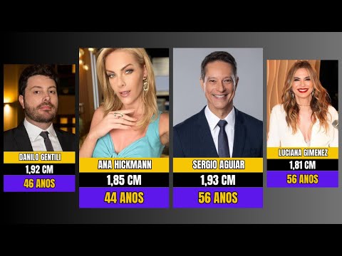 Altura e Idade dos Apresentadores da TV Brasileira – Você Vai se Surpreender!