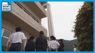 いざという時の学校の“救助袋” 東京の小学校火災ではうまく使えず…岐阜･下呂市の中学校で使い方を再確認 ｢今後も繰り返し訓練を｣