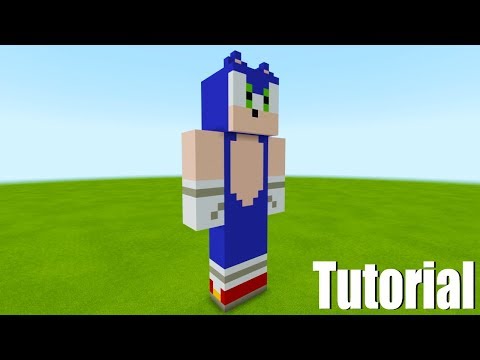 Minecraft: How To Make a Sonic Statue "Sonic the Hedgehog" Tutorial