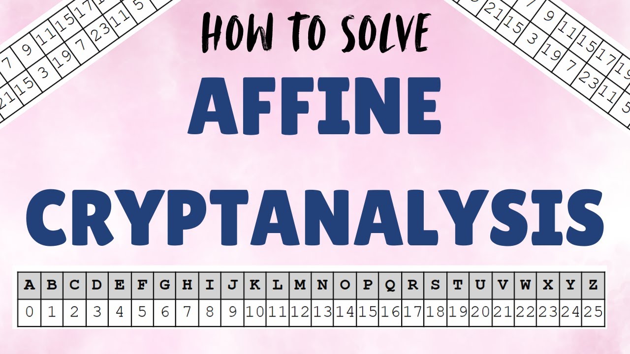 HOW TO SOLVE AN AFFINE CRYPTANALYSIS CIPHER