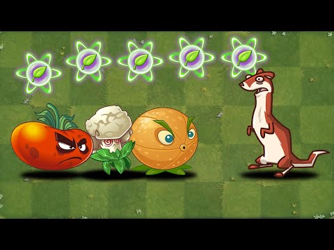All Plants With 5 Plant Food VS Ice Weasel Level 50 - Who Will Win? - PvZ 2 Discovery