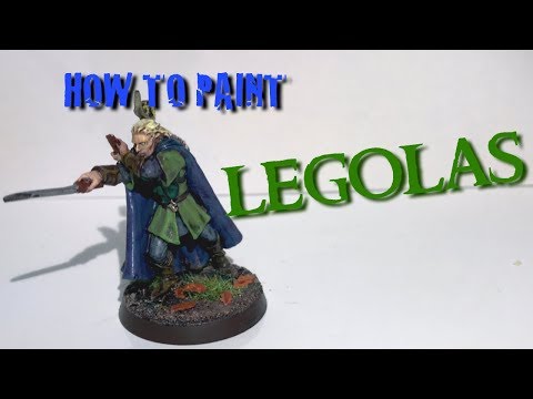 How to Paint Legolas - Lord of the Rings Warhammer - Middle Earth Strategy Battle Game