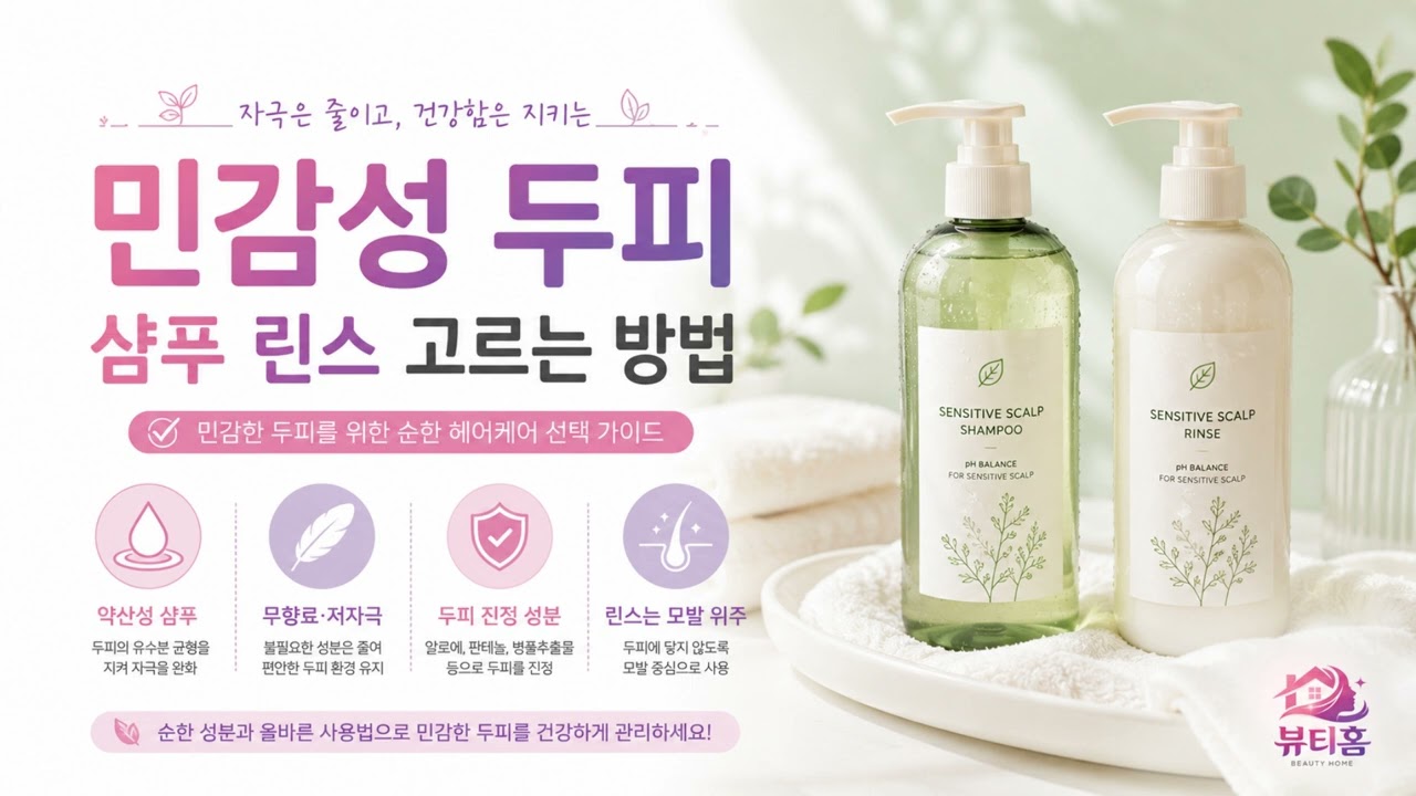 민감성 두피 샴푸 린스 고르는 방법