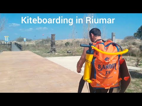 Kiteboard Riumar Tarragona Spain - Platja de Riumar #kiteboard