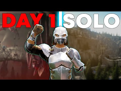 SOLO Claiming The Most HIDDEN Rathole On Fjordur Day 1 - ARK