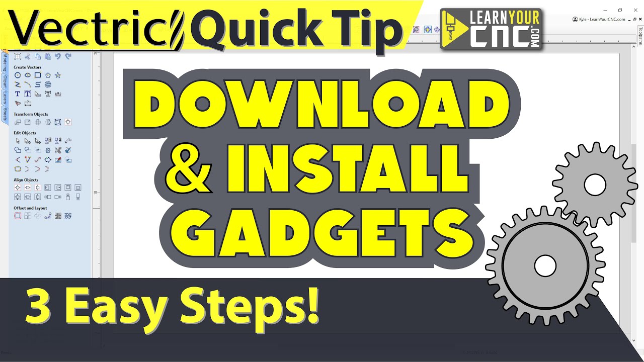 How to Download and Install Gadgets in Vectric Software - Vectric VCarve, Aspire, & Cut2D Quick Tip