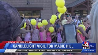 Community vigil held to honor Macie Hill, Kaysville girl who was killed by a parade vehicle