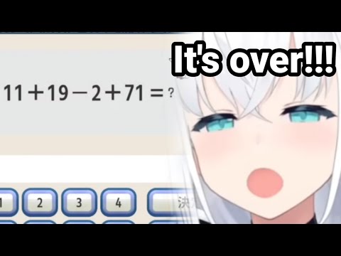 Fubuki when a Math problem shows up