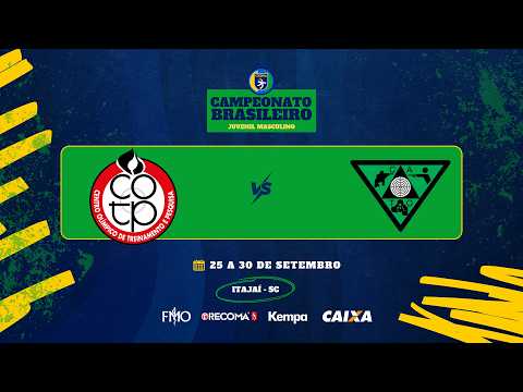 Campeonato Brasileiro Juvenil Masculino: Centro Olimpico - Cato-AL [TRANSMISJA, LIVE]