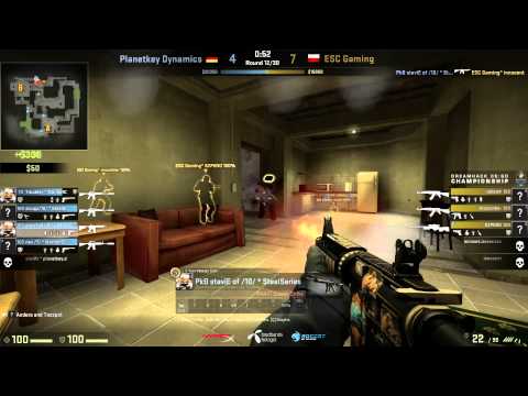Dreamhack Winter 2014 CS:GO | Group C.4 Elimination Match | Planetkey Dynamics vs ESC Gaming