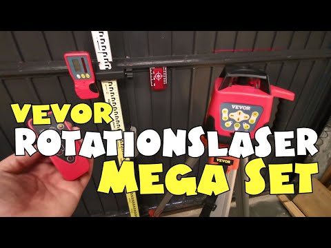 Umfangreiches SET: Rotationslaser von Vevor mit vielen Extras