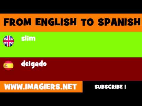 SPANISH TO ENGLISH = delgado