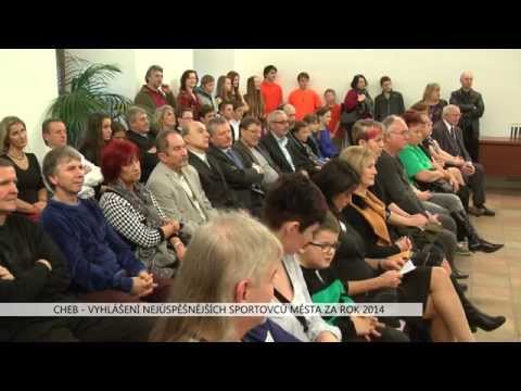 Cheb: Vyhlášení nejúspěšnějších sportovců města za rok 2014 (TV Západ)