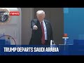 Trump Boards Air Force One To Leave Saudi Arabia For Qatar