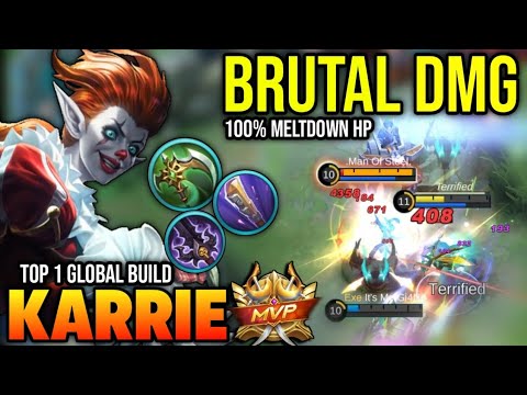 KARRIE BEST BUILD 2023 | BUILD TOP 1 GLOBAL KARRIE GAMEPLAY | MOBILE LEGENDS✓