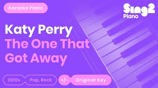 The One That Got Away - Katy Perry (Piano backing) karaoke cover