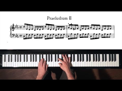 Bach Prelude and Fugue No.2 Well Tempered Clavier, Book 1 with Harmonic Pedal