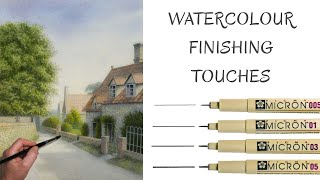 The Finishing Touches In Watercolour Using Ink