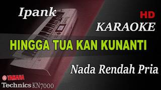 Download lagu IPANK - HINGGA TUA KAN KUNANTI ( NADA RENDAH PRIA) || KARAOKE mp3