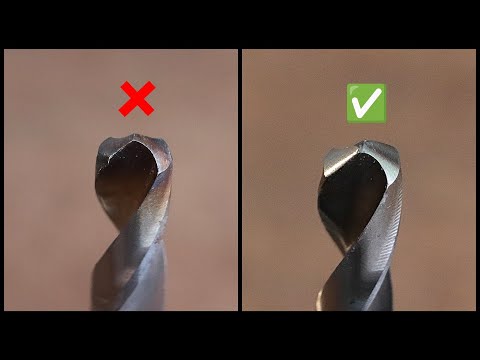 How To Sharpen A Drill Bit Easily | HSS Drill Bit Sharpening