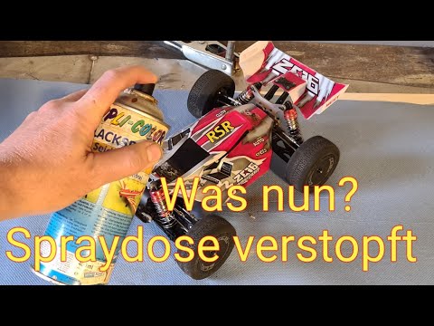 Nie wieder verstopfte Farbspraydose