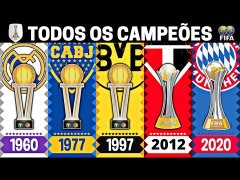 TODOS OS TIMES CAMPEES DO MUNDO  1960   2021   Mundial de Clubes