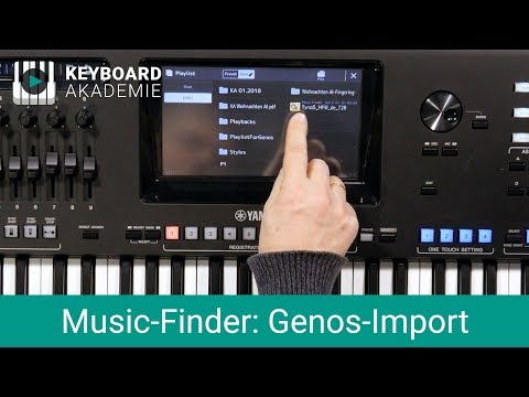 Music-Finder-Daten in den Genos laden | Power-Tipp