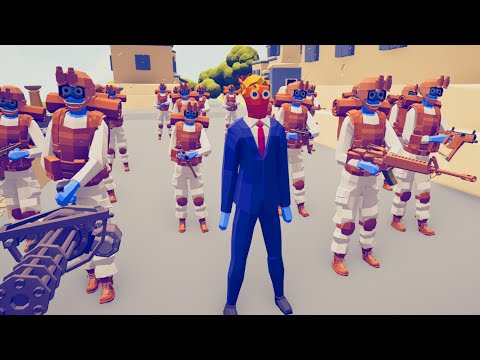 CAN 100x USA SPECIAL FORCE PROTECT PRESIDENT? - Totally Accurate Battle Simulator TABS