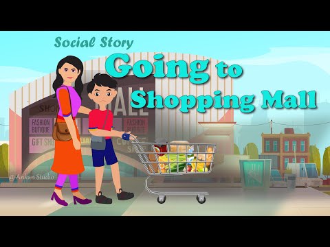 Shopping Mall Social Story : Learning Safety, Behaviour, and Symbols | Social Stories