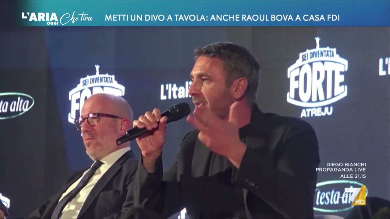 Metti un divo a tavola: anche Raoul Bova ad Atreju