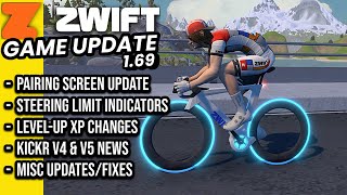 ZWIFT Game Update 1.69 // Level Changes // Pairing Screen Updates // More
