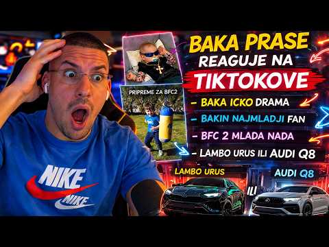🔴BAKA PRASE REAKCIJA NA TIKTOK DRAMA🔴ICKO MMA PRETNJE, LAMBO URUS ILI AUDI? - BFC 2 MLADA NADA