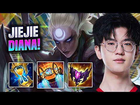 JIEJIE IS A TOTAL BEAST WITH DIANA! - EDG JieJie Plays Diana Jungle vs Talon! | Season 2022