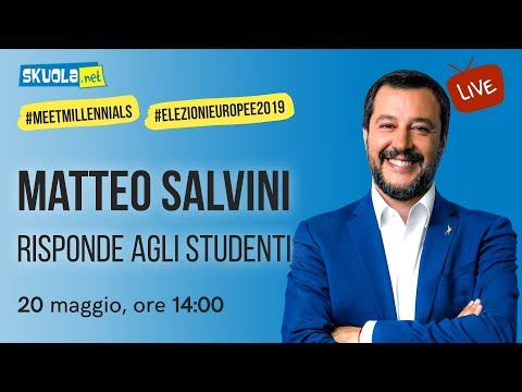 Matteo Salvini (Lega) risponde agli studenti - #MeetMillennials #ElezioniEuropee