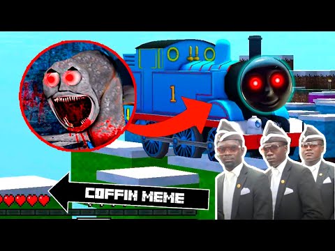 Scary Thomas.EXE Tank Engine vs MINIONS in Minecraft - Coffin Meme
