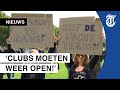 Honderden mensen protesteren: 'Uitgaan moet weer kunnen'