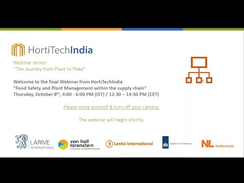 HortiTechIndia - Food Safety - Webinar 3 - Plant Management within the Supply Chain
