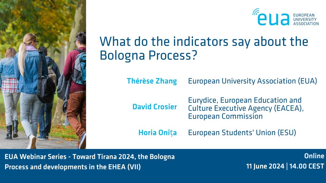 EUA webinar series: The Bologna Process (VII): What do the indicators say about the Bologna Process?
