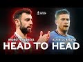 Bruno Fernandes v Kevin De Bruyne | Head to Head | Emirates FA Cup 2022-23