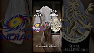 RCB 2023 VS MI 2023 PROBABLY XI COMPARISON 💥|| #shorts #sg @PraveenCricShorts