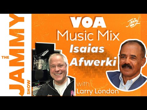 President Isaias Afeworki and Larry London(VOA)
