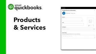 Products and Services in QuickBooks Online