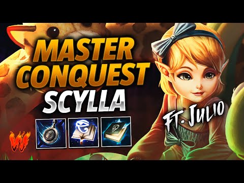 SCYLLA, TODAY WE PLAY BEAUTIFULLY ft. Julio- Warchi - Smite Master Conquest