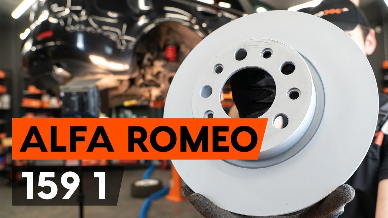 Como mudar discos de travão da parte traseira em Alfa Romeo 159 Sportwagon - guia de substituição