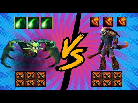 Huskar vs Viper | 6x Sange and Yasha | Who wins? #dota2 #dota2highlights #1v1 #dota2gameplay