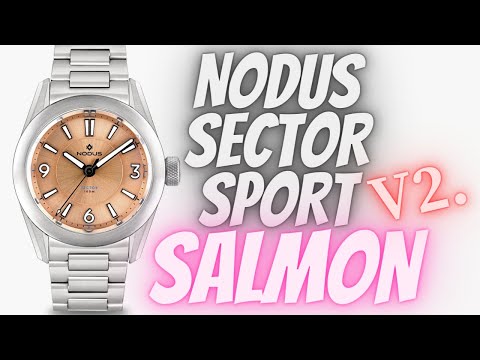 NODUS SECTOR SPORT WATCH "SALMON" | BEST HOMAGE WATCH UNDER $500 DOLLARS.
