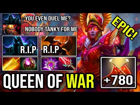 QUEEN OF WAR!!! + 780 Damage 30 Kills No Mercy Allowed Scepter Legion Commander DotA 2